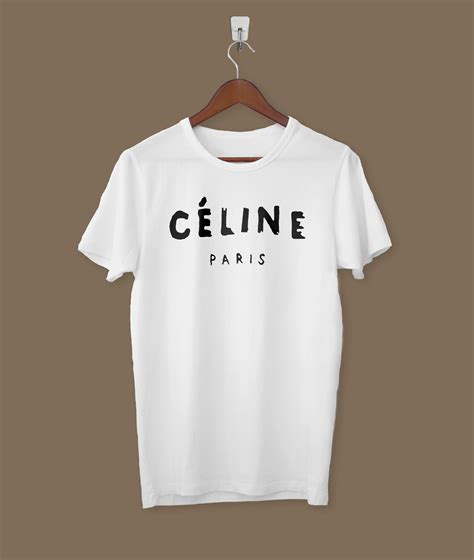 celine tee white|celine t shirt original.